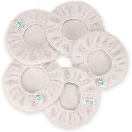 Polishing Bonnet, 5 Pieces (230-250Mm) Polishing Bonnets Electric Bonnets For Car Wool Bonnet Waxing Pads For Most Car.