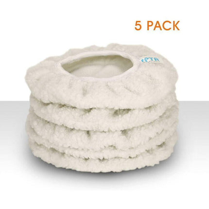 Polishing Bonnet, 5 Pieces (230-250Mm) Polishing Bonnets Electric Bonnets For Car Wool Bonnet Waxing Pads For Most Car.