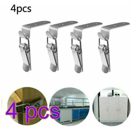 Ersandy 4 pcs Toggle Latch,Lever Latch Spring Loaded Stainless Steel Toggle Latch For Toolbox,Lock Lever,Drawer.