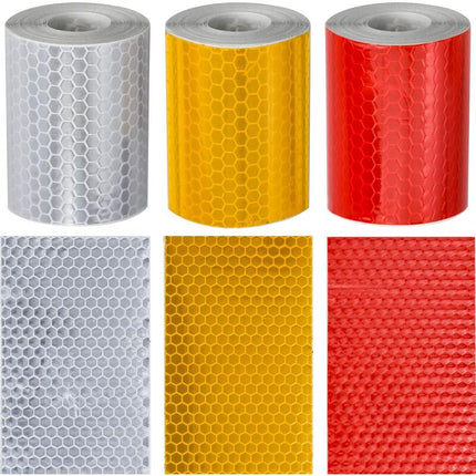 3 ROll Reflective Tape 3M X 50Mm Reflective Stickers Tape Bicycle Spoke Reflector For Vehicles Cars Trailers Bikes.