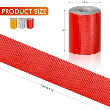 3 ROll Reflective Tape 3M X 50Mm Reflective Stickers Tape Bicycle Spoke Reflector For Vehicles Cars Trailers Bikes.