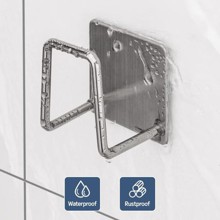 Sponge Holder - 304 Stainless Steel Dish Sponge Hook, Adhesive - Sink Accessories - Adhesive Hook, Kitchen And Bathroom.