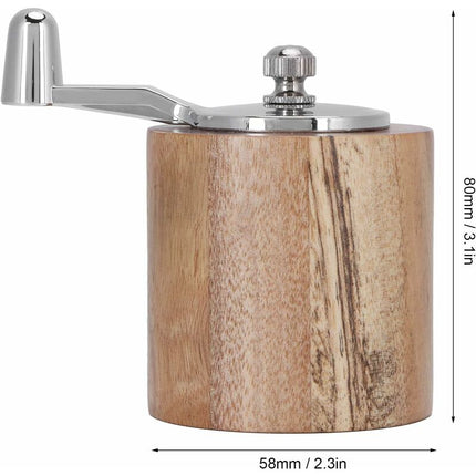 Spice Grinder, Manual Pepper Mill, Grinding Tool With Long Crank For Home Restaurant.
