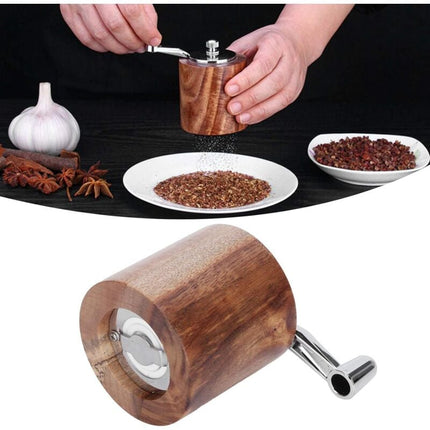 Spice Grinder, Manual Pepper Mill, Grinding Tool With Long Crank For Home Restaurant.