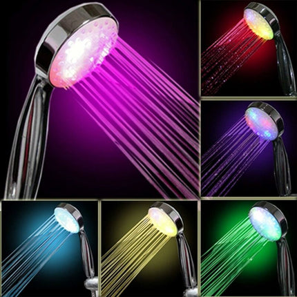 Intetech 7 Color LED Shower Head, Multicolor, Universal Fit.