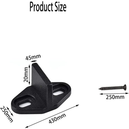 4 Pieces Sliding Door Guide, Pocket Door Guide, Sliding Door Floor Guide, Sliding Barn Door Bottom For Cabinet Door,.