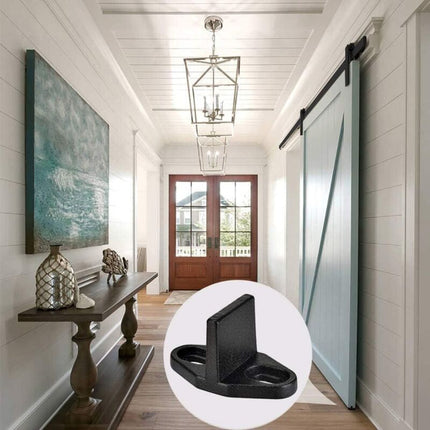 4 Pieces Sliding Door Guide, Pocket Door Guide, Sliding Door Floor Guide, Sliding Barn Door Bottom For Cabinet Door,.