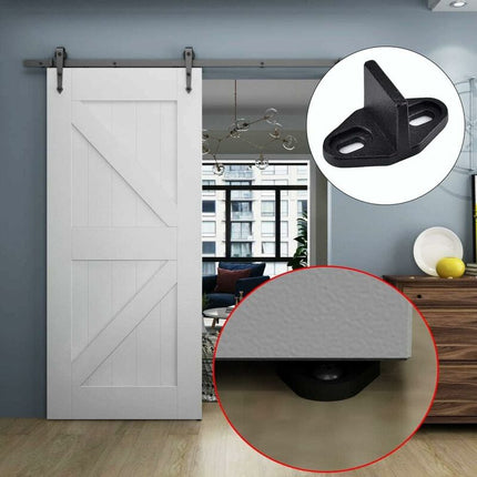 4 Pieces Sliding Door Guide, Pocket Door Guide, Sliding Door Floor Guide, Sliding Barn Door Bottom For Cabinet Door,.