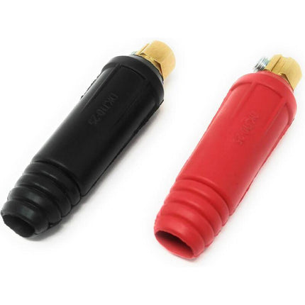 4 pcs Solder Cable Panel Connector Plug Kit 200Amp Quick Connect Socket (Dkj10-25 & Dkz10-25).