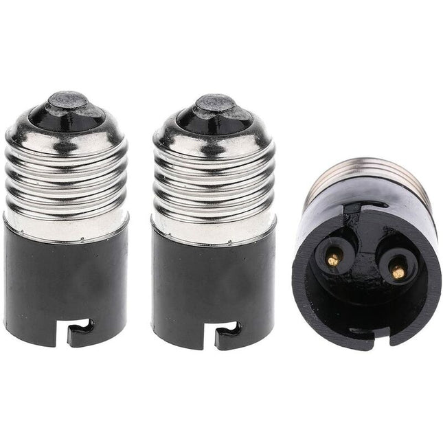E27 To B22 Bulb Adapter Converter, Fineled E27 Edison To B22 Bayonet Bulb Base Converter (3 Pack).