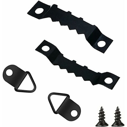 251 Pieces Picture Frame Hangers Picture Hanging Kit Photo Frame Hangers With Storage Box And 150 Screws Black.