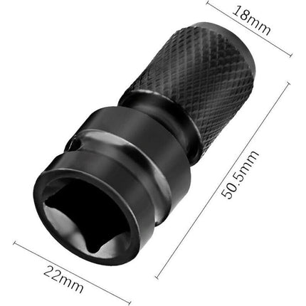 Impact Socket Driver Bit, 1/2" Square To 1/4" Hex Socket Adapters, For Impact Ratchet Wrench And Screwdriver Bit Holder.