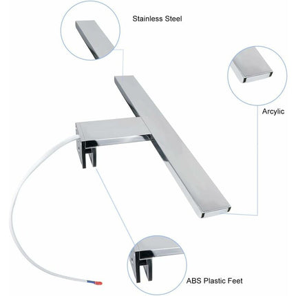 Bathroom Mirror Light 30Cm LED 6W 230 Volt Bathroom Mirror Light 3000K Full Aluminum 3In1 Bathroom Mirror Light.