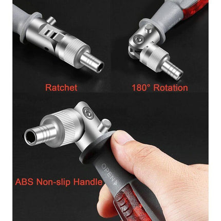 10 In 1 Ratchet Screwdriver With Magnetic Multi Bit, Small Pocket Mini Screwdriver, Suitable For Home And Car Interior.