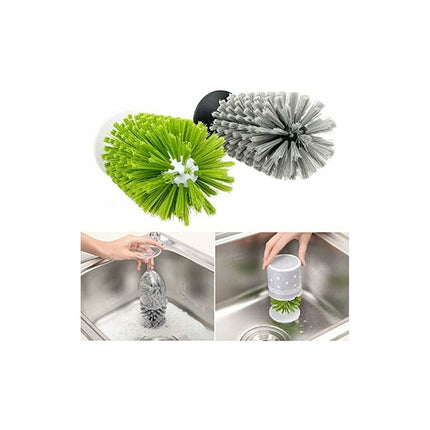 Glass Bottle Brush, Cleaning Brush With Suction Cup, Bar Glass Bottle Cleaner, Kitchen Sink Cleaning Brush.