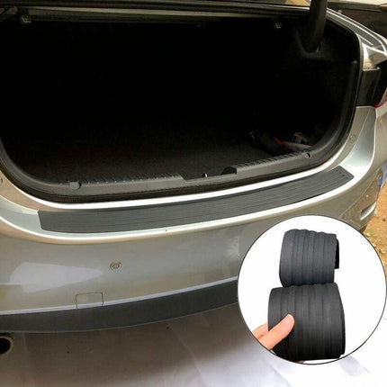 Rear Bumper Protector Guard Universal Black Rubber Anti-Scratch Trunk Door Entry Guards Accessory Trim Cover For.