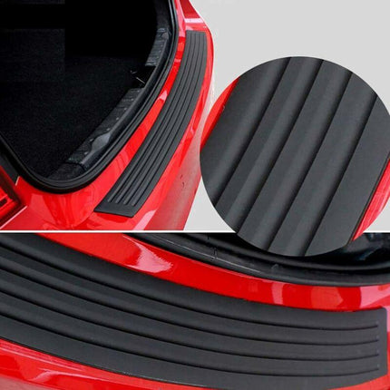 Rear Bumper Protector Guard Universal Black Rubber Anti-Scratch Trunk Door Entry Guards Accessory Trim Cover For.