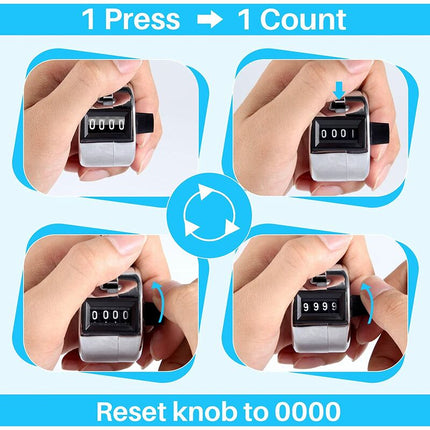 4 Digit Manual Counter Passage Counter For People Counter, Golf Sport, Trainer School.