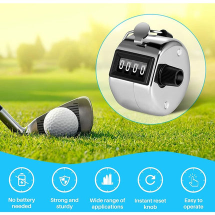 4 Digit Manual Counter Passage Counter For People Counter, Golf Sport, Trainer School.