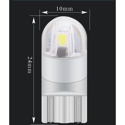 T10 W5W LED Side Marker Light 12V 6000K White 168 194 LED Turn Signal Light For Car Motorcycle License Plate Light Bulb.