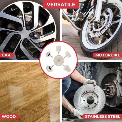 Drill Polishing Pad 6 pcs - Polishing Discs For Metal, Aluminum, Stainless Steel, Chrome, Glass And Diy Projects - 6.