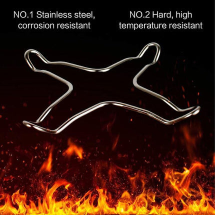 2 pcs Stainless Steel Gas Hob Reducer For Gas Hob, Hob, Hob, Hob, Trivet, Wok Holder, Gas Pot.
