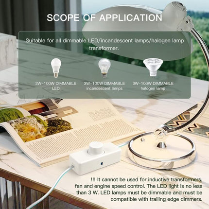 3W-100W LED LED Dimmer Switch & 220-240V ROtary Dimmer With Smart Dimmable Knob For Dimmable LED Lights And More..