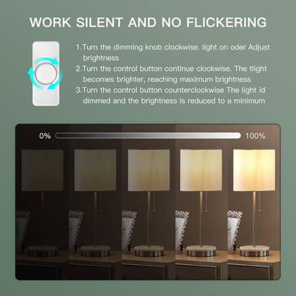 3W-100W LED LED Dimmer Switch & 220-240V ROtary Dimmer With Smart Dimmable Knob For Dimmable LED Lights And More..