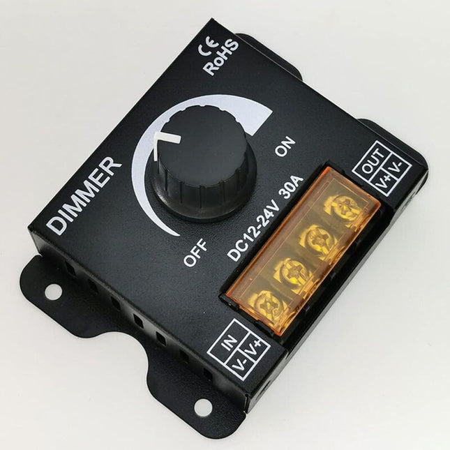 LED Dimmer Controller 12V 24V 30A Pwm Dimmer 360W For LED Strips Or LED Light.