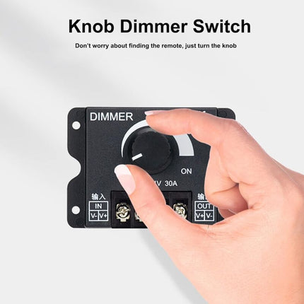 LED Dimmer Controller 12V 24V 30A Pwm Dimmer 360W For LED Strips Or LED Light.