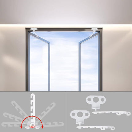 Ersandy Casement Window Restrictor 2 pcs Window Restrictor, Comes With 4 Screws, Window Lock Proof Window Lock To.