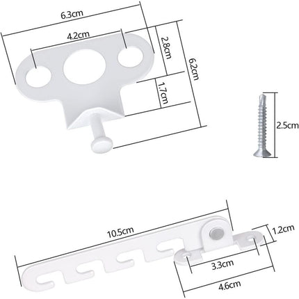 Ersandy Casement Window Restrictor 2 pcs Window Restrictor, Comes With 4 Screws, Window Lock Proof Window Lock To.