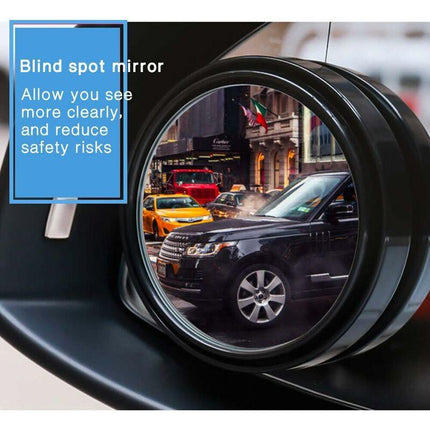 2 pcs 360° ROtation Blind Spot Mirrors, Hd Wide Angle Rear View Mirrors With 3M Self-Adhesive Blind Spot Mirror.