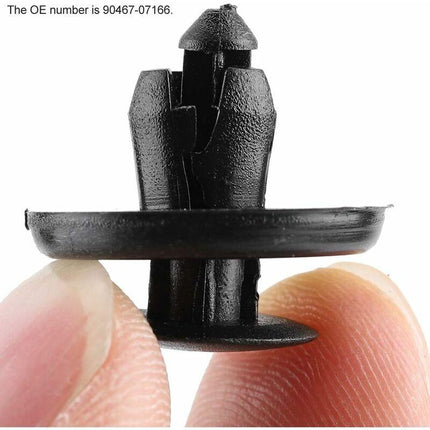 Car Fender Clips, Rivet Clips Mudguard For Car Fender Clips Retainer Fasteners Mudguard Hood For 90467-07166 (50 pcs).