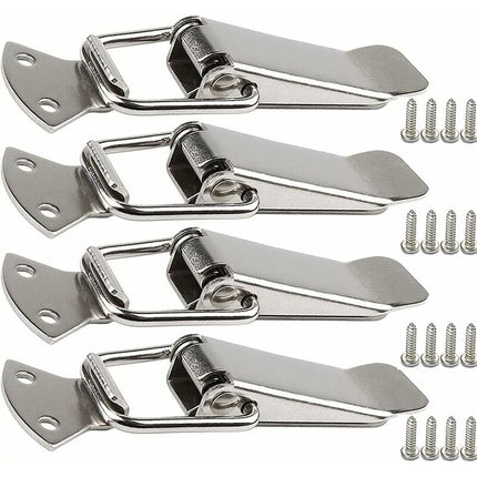 Stainless Steel Tension Clasp With Screws, 56Mm Lever Clasp, Toggle Spring Loaded Latch, Clamp Clip, Box Closure, Lock.