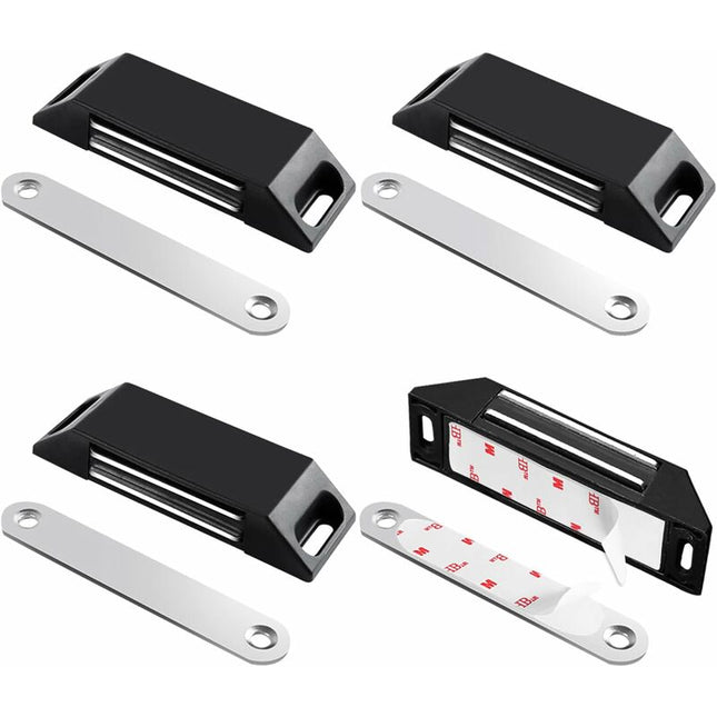 Magnetic Door Catches 4 Pack No Drilling Kitchen Cupboard Magnet Strong Magnet Closure For Cupboard Door, Drawer,.