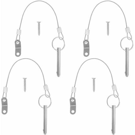4 pcs Quick Release Pins, 6.3Mm Top Pin Diameter, 51Mm Total Length, 40Mm Effective Length With 316 Stainless Steel.