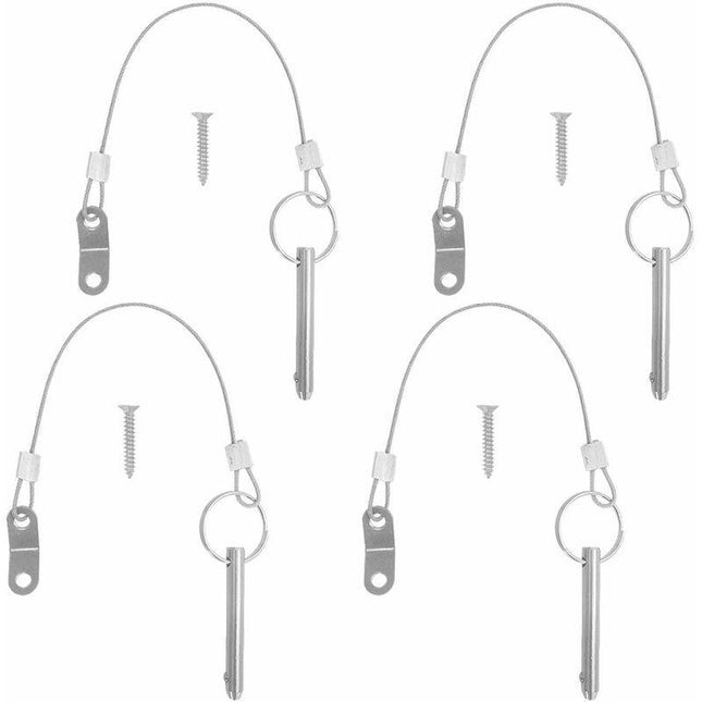 4 pcs Quick Release Pins, 6.3Mm Top Pin Diameter, 51Mm Total Length, 40Mm Effective Length With 316 Stainless Steel.