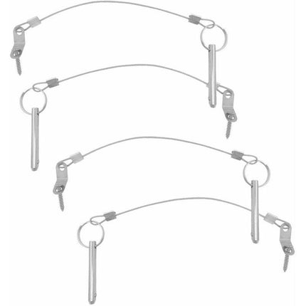 4 pcs Quick Release Pins, 6.3Mm Top Pin Diameter, 51Mm Total Length, 40Mm Effective Length With 316 Stainless Steel.