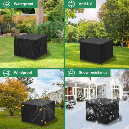 Square Garden Table Cover, Waterproof Garden Furniture Cover, Anti-Uv, Oxford Fabric Outdoor Garden Furniture Table.