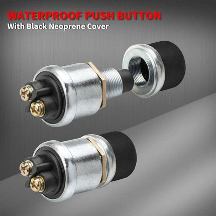 Engine Start Push Button Switch, Waterproof Momentary Starter Switch, 12V/24V Ignition Switch For Car Truck Boat Rv Atv.