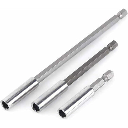 3 pcs 1/4" Magnetic Bit Holder Screwdriver Extension Hex Shank 60Mm 100Mm 150Mm Screwdriver Bit Extension.
