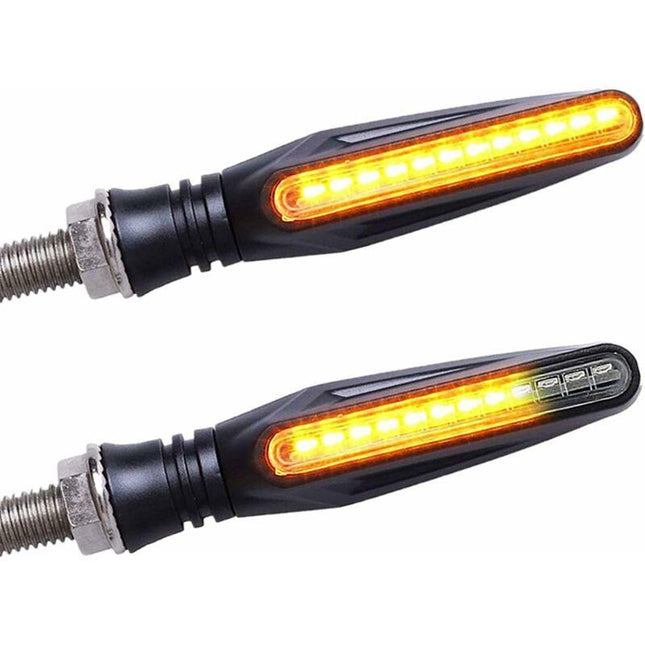 2 pcs Universal Motorcycle LED Turn Signal Light Motorcycle Turn Signals DAytime Running Light Motorcycle Flasher Bulb.