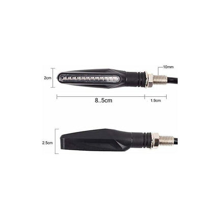 2 pcs Universal Motorcycle LED Turn Signal Light Motorcycle Turn Signals DAytime Running Light Motorcycle Flasher Bulb.