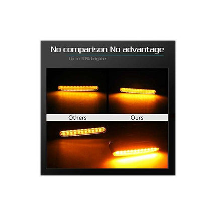 2 pcs Universal Motorcycle LED Turn Signal Light Motorcycle Turn Signals DAytime Running Light Motorcycle Flasher Bulb.