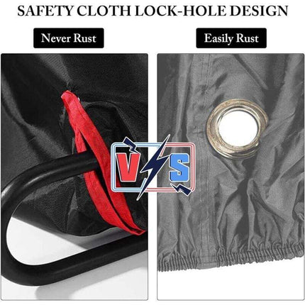 Waterproof Bike Cover Outdoor Protective Cover For 1 Or 2 Bikes 210D Nylon Bicycle Rain Cover With Lock Holes.