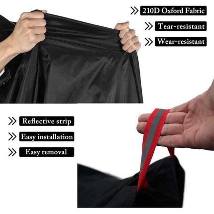 Waterproof Bike Cover Outdoor Protective Cover For 1 Or 2 Bikes 210D Nylon Bicycle Rain Cover With Lock Holes.