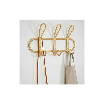 Rattan Wall Hooks Wall Coat Rack Wall Hook For Kids Clothes Hats And Clothing.