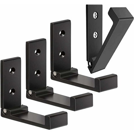 4 Pack Foldable Wall Hooks - Invisible Coat Hooks, Aluminum Wall Hook, Aluminum Alloy Wall Hanging Hook 90° Foldable.