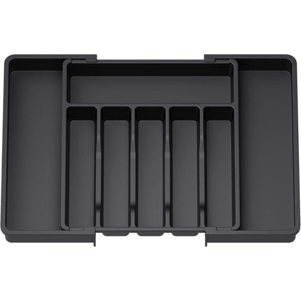 Cutlery Tray, Expandable Utensil Tray For Drawer, Adjustable Drawer Organizer For Kitchen, Compact Plastic Storage For.